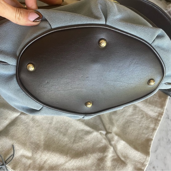 RARE LANCEL PARIS BB Brigitte Bardot bag. Suede blue. - Picture 5 of 16